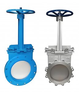 刀型閘閥 PZ73X—10R  DN100 PN10（配反法蘭、