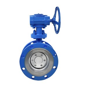 耐高溫硬密封法蘭蝶閥D343H-16C，DN100